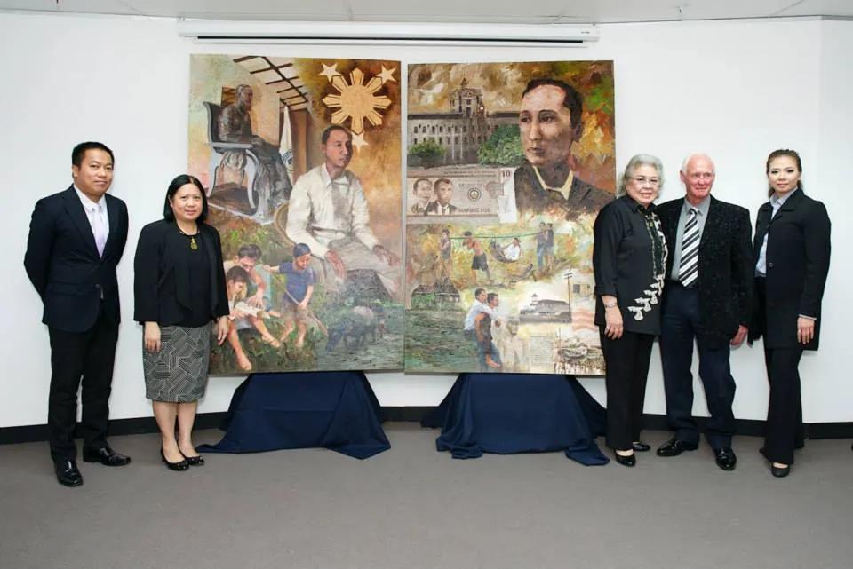 Daisy Ann Foundation Rizal series painting unveiling with guests